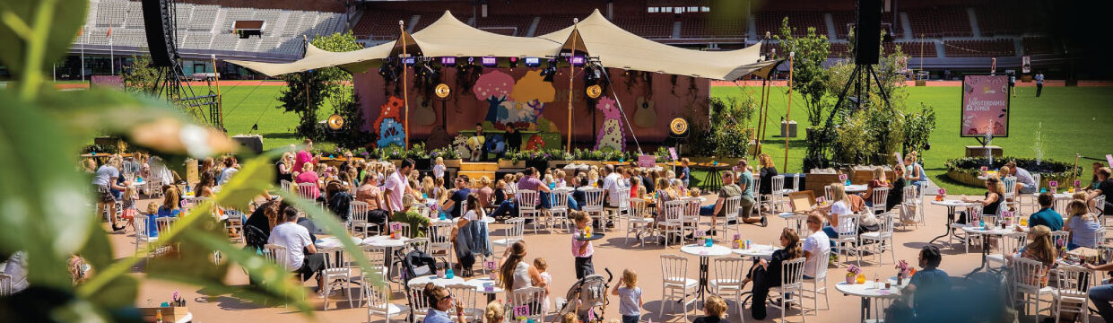 DJ optreden op een buitenpodium